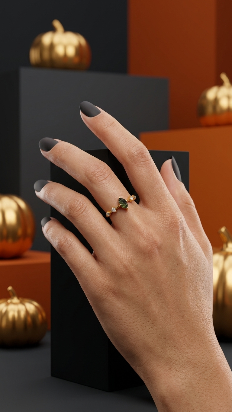 Raw Moldavite Tiara Crown Ring in Gold Plated Silver
