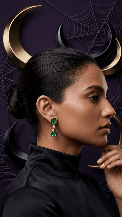 Emerald Drop & Dangle Earrings - Gemsterling