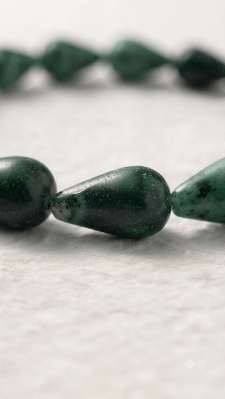 Natural Gemstone Green Drop Shape Bracelet for Daily Wear - Gemsterling