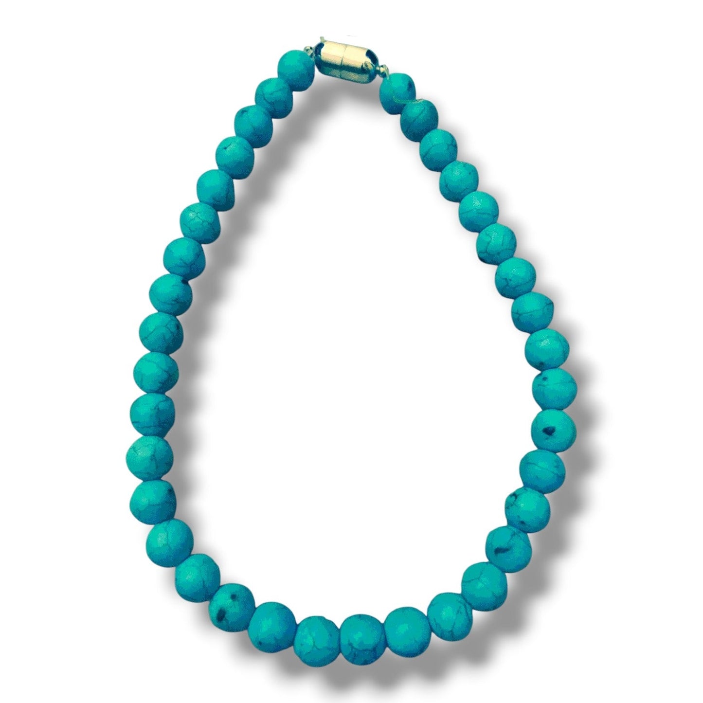 Natural Turquoise Beads Necklace | Everyday Wear Gemstone Jewelry | Handcrafted Gift for Her - Gemsterling